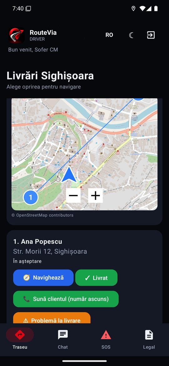 Apel mascat: șoferul sună clientul prin numărul platformei